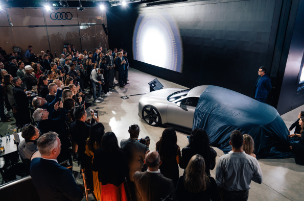 Audi Concept C lights up London