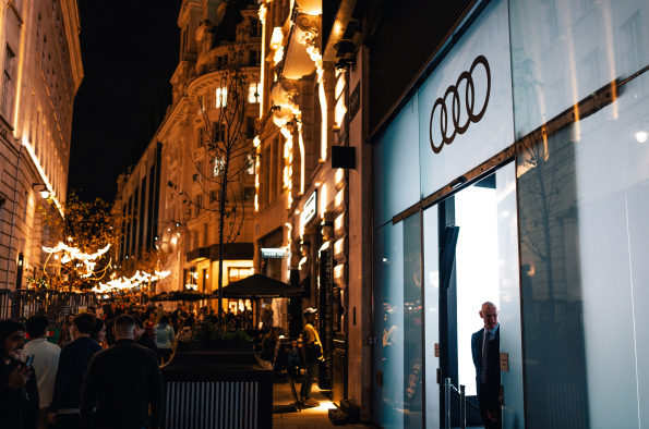 Audi Concept C lights up London